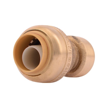 Sharkbite SharkBite Push to Connect 1/4 in. 1/2 in. D Brass Reducing Coupling U050LFA